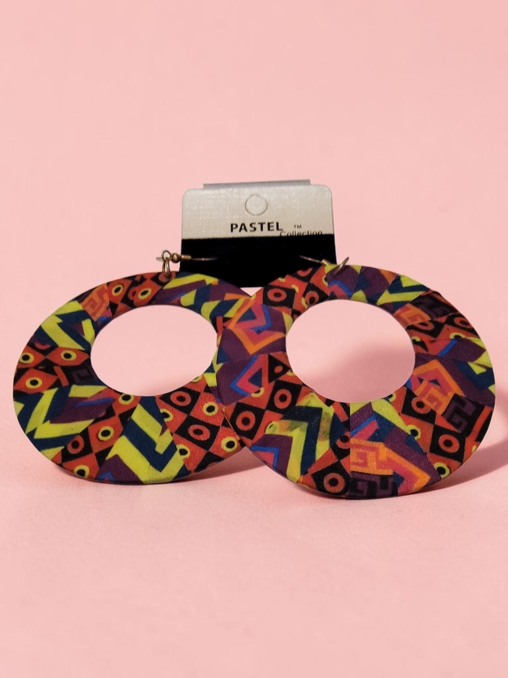 10 / $10 Pastels Neon Tribal Round Hoop Earrings